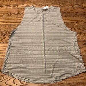 Athleta Cloudlight Muscle Tank Striped Olive